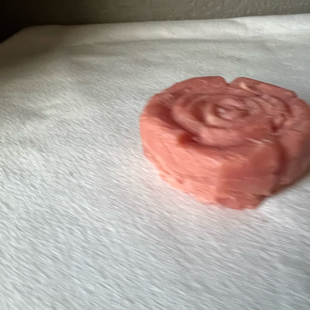 Handcrafted watermelon rose shaped soap - Picture 2 of 5